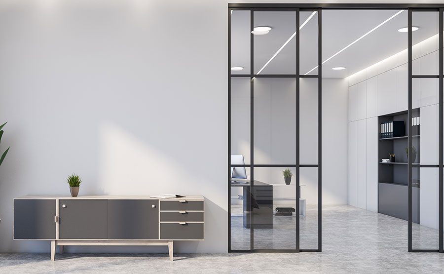 Stilvolle Stahl-Loft-Tür